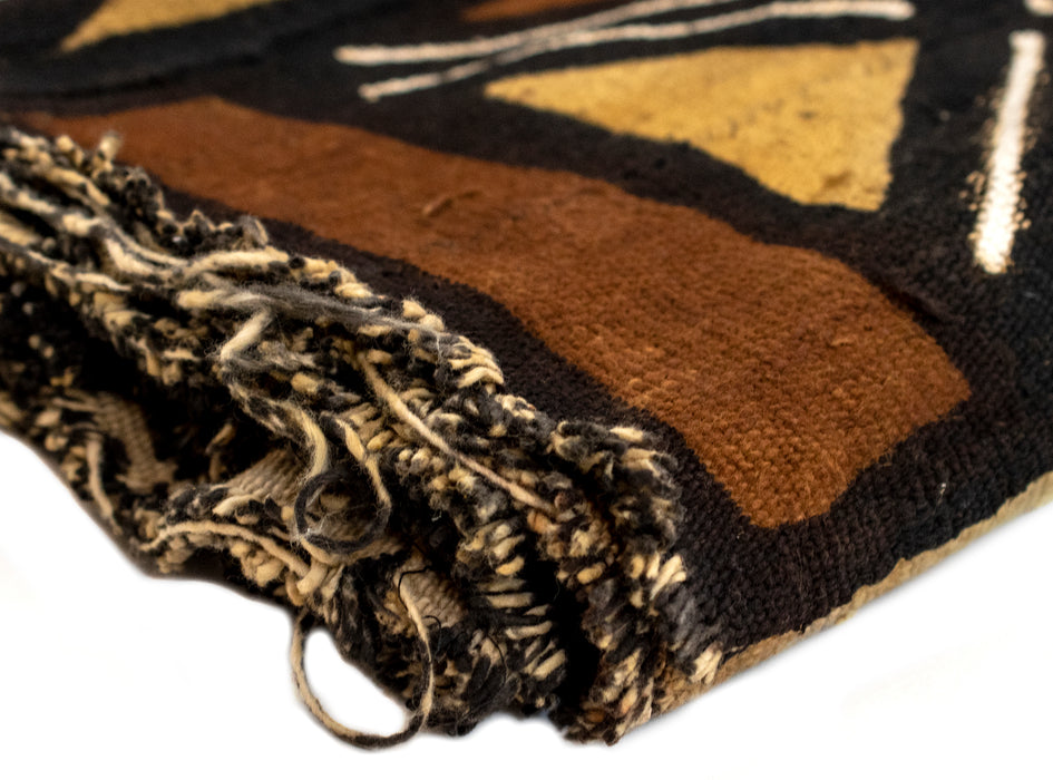 Earthy Bogolan Mali Mud Cloth (Kegne Design) - The Bead Chest