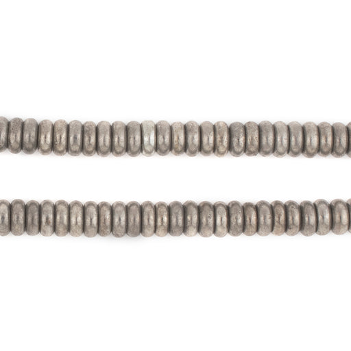 Silver Smooth Rondelle Beads (6mm)