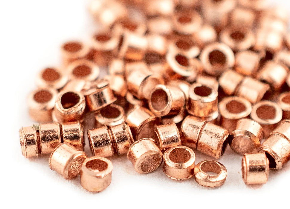 Copper Tube Crimp Beads (1.5mm, Set of 100) — The Bead Chest
