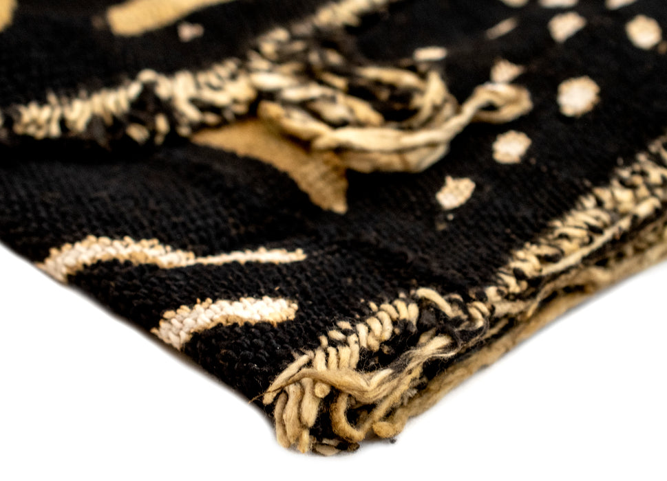 Earthy Bogolan Mali Mud Cloth (Kenekene Design) - The Bead Chest