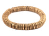 Gold Disk Coconut Shell Beads (20mm) - The Bead Chest