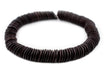 Dark Brown Disk Coconut Shell Beads (20mm) - The Bead Chest