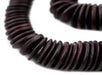 Dark Brown Disk Coconut Shell Beads (20mm) - The Bead Chest