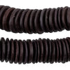 Dark Brown Disk Coconut Shell Beads (20mm)