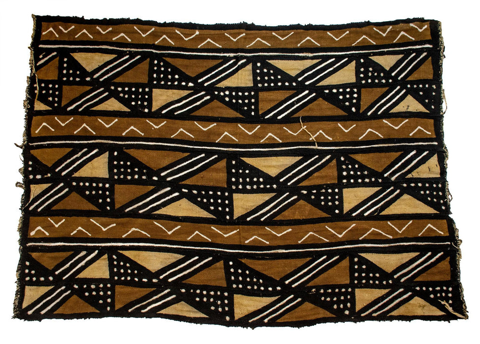 Earthy Bogolan Mali Mud Cloth (Celemou Design) - The Bead Chest