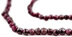 Faceted Round Almandine Garnet Beads (5mm) - The Bead Chest