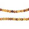 Amber Round Horn Beads (5mm)
