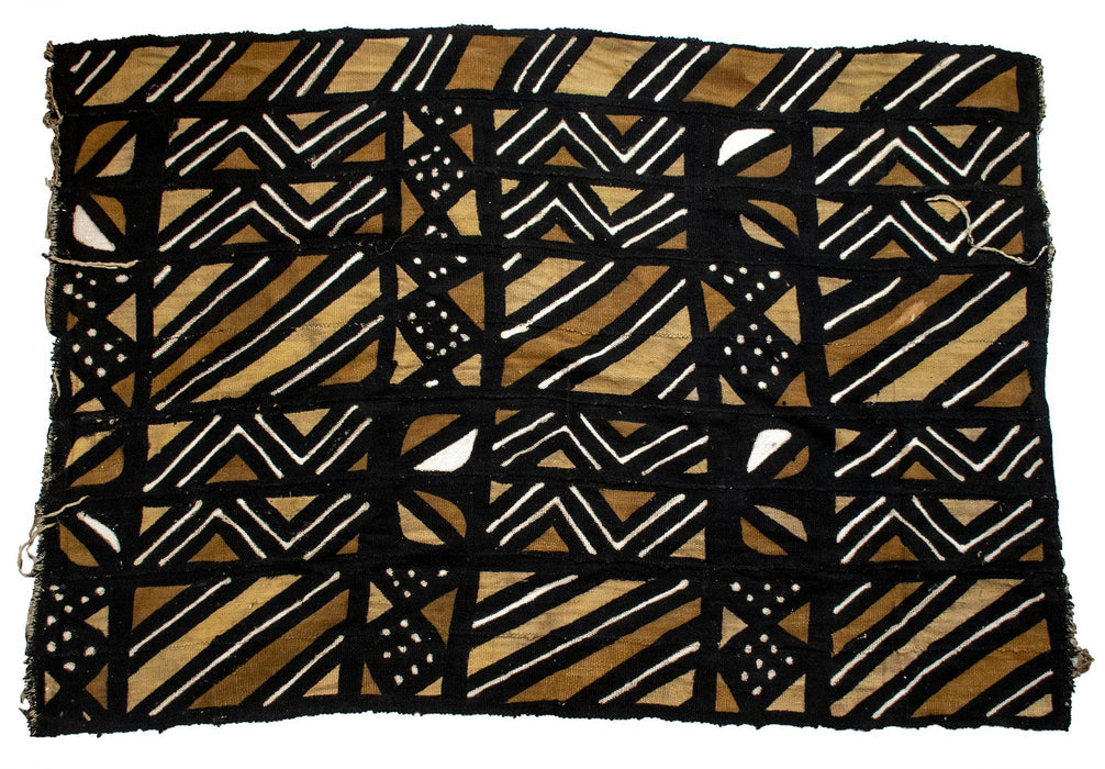 Earthy Bogolan Mali Mud Cloth (Gninin Design) - The Bead Chest