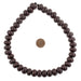 Cocoa Brown Abacus Natural Wood Beads (10x15mm) - The Bead Chest