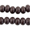 Cocoa Brown Abacus Natural Wood Beads (10x15mm)
