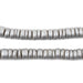 Silver Disk Coconut Shell Beads (8mm) - The Bead Chest