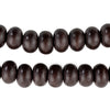 Cocoa Brown Abacus Natural Wood Beads (8x12mm)