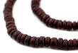 Dark Brown Disk Coconut Shell Beads (8mm) - The Bead Chest
