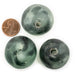 Super Jumbo Grey Mist Recycled Glass Bead (33mm) - The Bead Chest