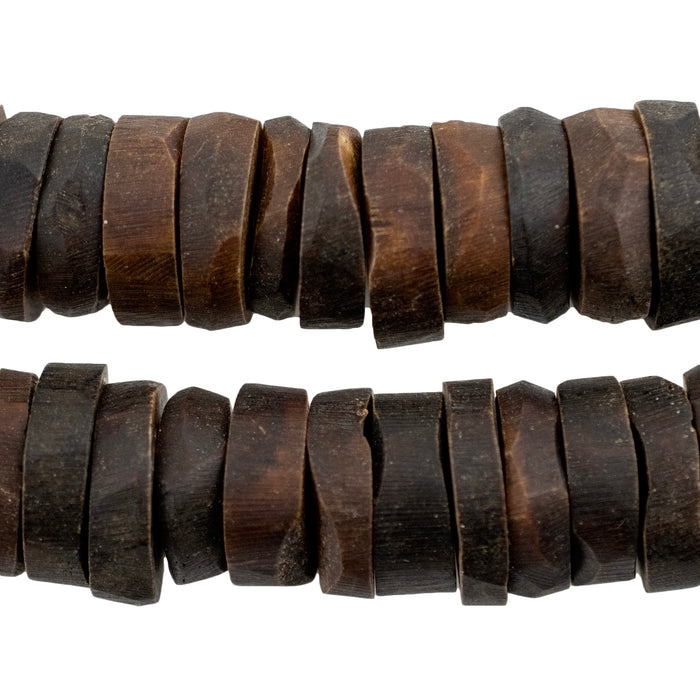 Brown Bone Disk Beads (16-18mm) - The Bead Chest