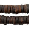 Brown Bone Disk Beads (16-18mm)