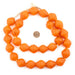 Jumbo Orange Bicone Recycled Glass Beads (25mm) - The Bead Chest