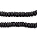 Black Disk Coconut Shell Beads (8mm) - The Bead Chest