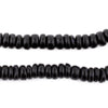 Black Disk Coconut Shell Beads (8mm)