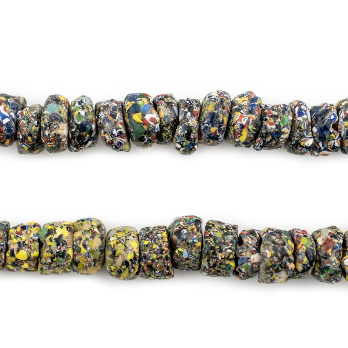 Antique Rondelle African End of Day Beads — The Bead Chest