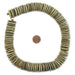 Army Green Disk Coconut Shell Beads (20mm) - The Bead Chest