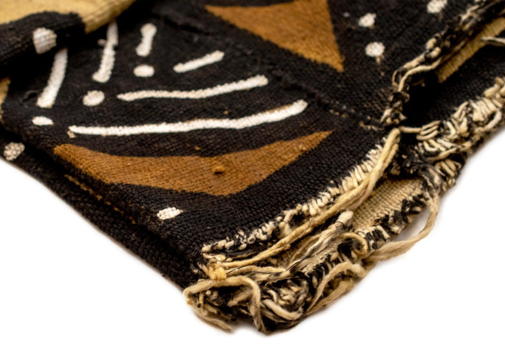 Earthy Bogolan Mali Mud Cloth (Yiri Design) - The Bead Chest
