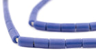 Blue Russian Fulani Tube Funeral Beads (4mm) - The Bead Chest