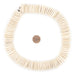 White Disk Coconut Shell Beads (20mm) - The Bead Chest