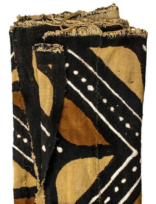 Earthy Bogolan Mali Mud Cloth (Kenesaba Design) - The Bead Chest