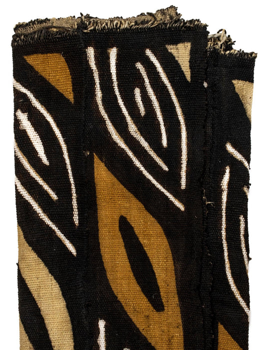 Earthy Bogolan Mali Mud Cloth (Ayere Design) - The Bead Chest