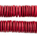 Red Disk Coconut Shell Beads (20mm) - The Bead Chest