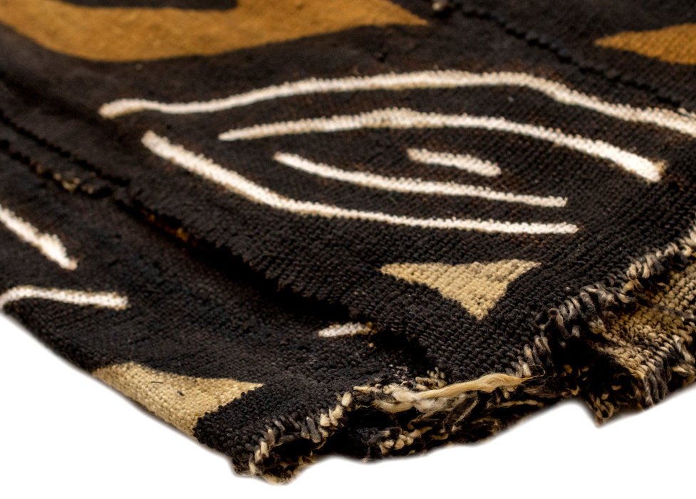 Earthy Bogolan Mali Mud Cloth (Ayere Design) - The Bead Chest