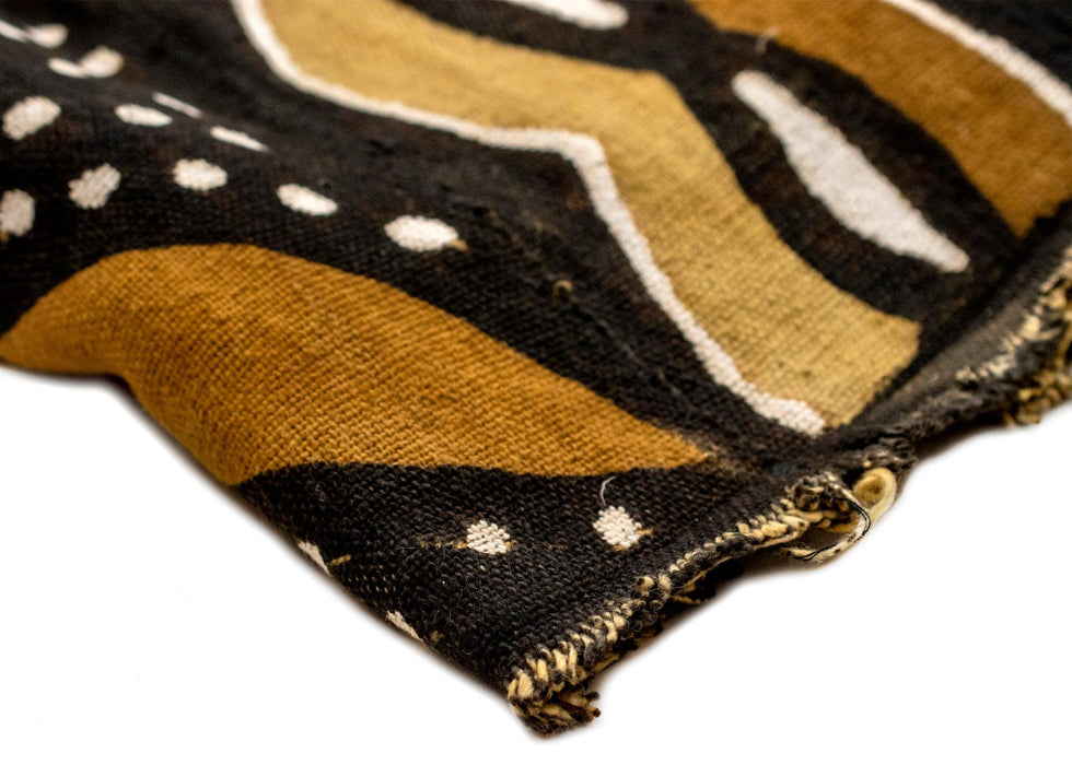 Earthy Bogolan Mali Mud Cloth (Bedene Design) - The Bead Chest