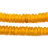 Light Orange Rondelle Recycled Glass Beads (11mm)
