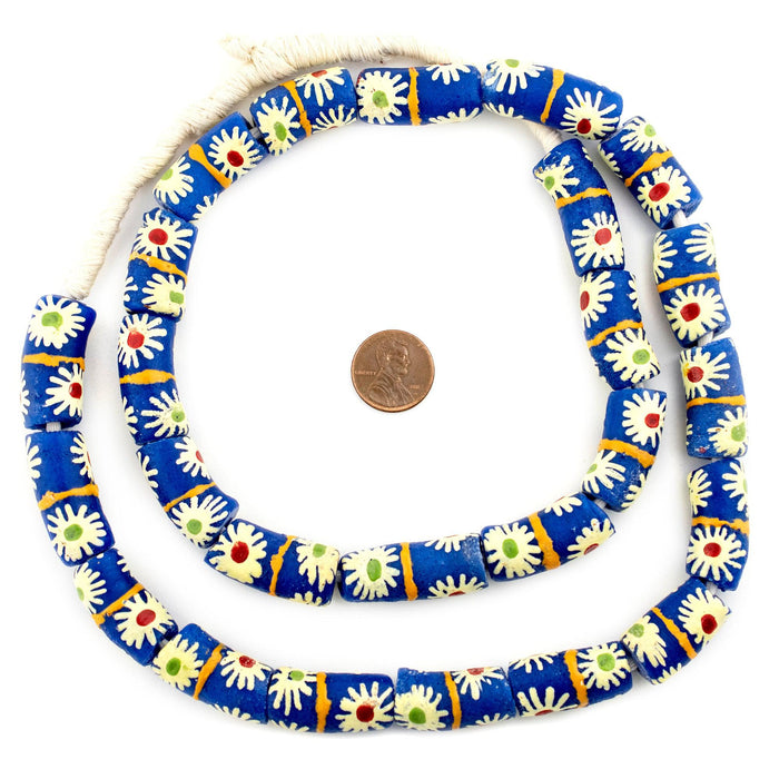 Southwest Style Cylindrical Krobo Beads (28x13mm) - The Bead Chest