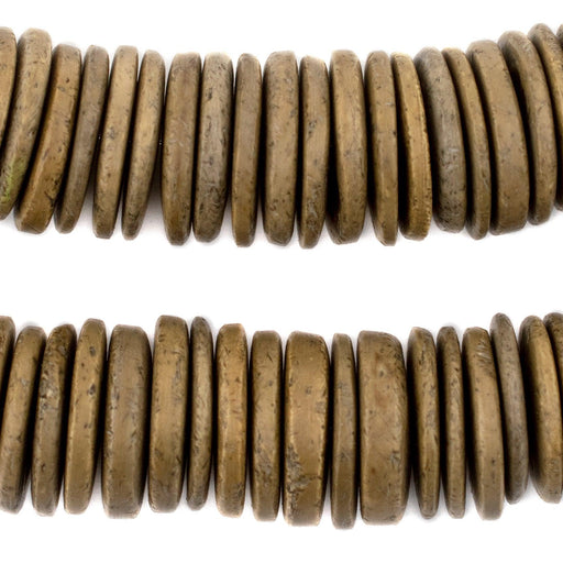 Brown Disk Coconut Shell Beads (20mm) - The Bead Chest