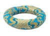 Turquoise & Gold Singing Bowl Cushion