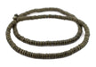 Olive Green Disk Coconut Shell Beads (8mm) - The Bead Chest