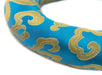 Turquoise & Gold Singing Bowl Cushion - The Bead Chest