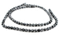 Round Snowflake Obsidian Beads (8mm) - The Bead Chest