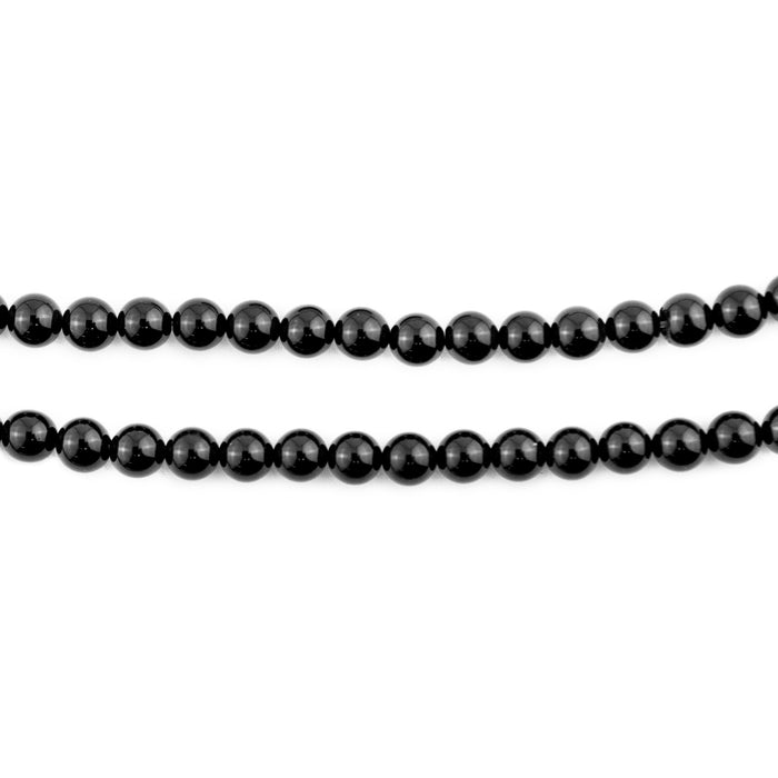 Round Onyx Beads (4mm) - The Bead Chest