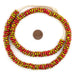 Sun & Fire Fused Rondelle Recycled Glass Beads (11mm) - The Bead Chest