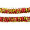 Sun & Fire Fused Rondelle Recycled Glass Beads (11mm)