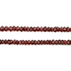 Faceted Saucer Garnet Beads (5mm)