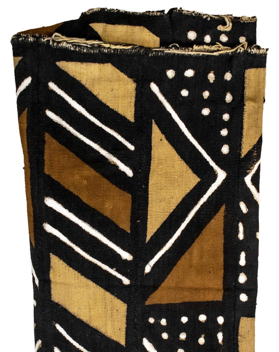Earthy Bogolan Mali Mud Cloth (Kenikoroni Design) - The Bead Chest
