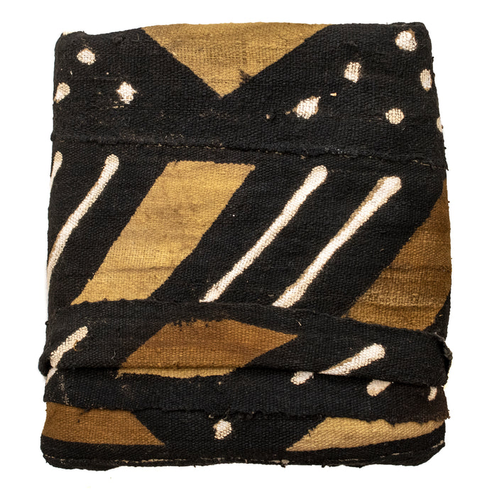 Earthy Bogolan Mali Mud Cloth (Niankonafolo Design) - The Bead Chest