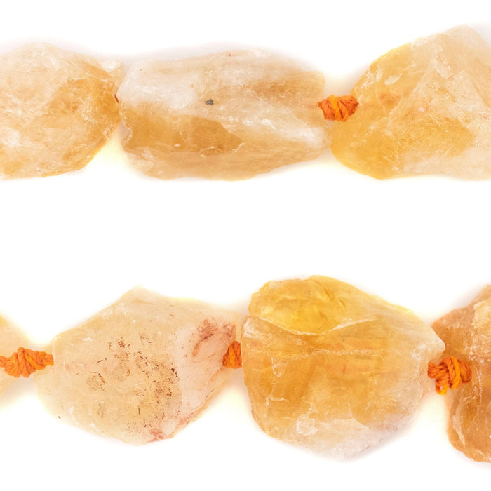 Rough Citrine Nugget Beads - The Bead Chest