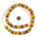 Kumasi Medley Fused Rondelle Recycled Glass Beads (14mm) - The Bead Chest