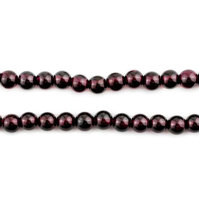 Round Garnet Beads (6mm) - The Bead Chest