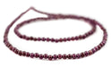 Round Almandine Garnet Beads (3mm) - The Bead Chest